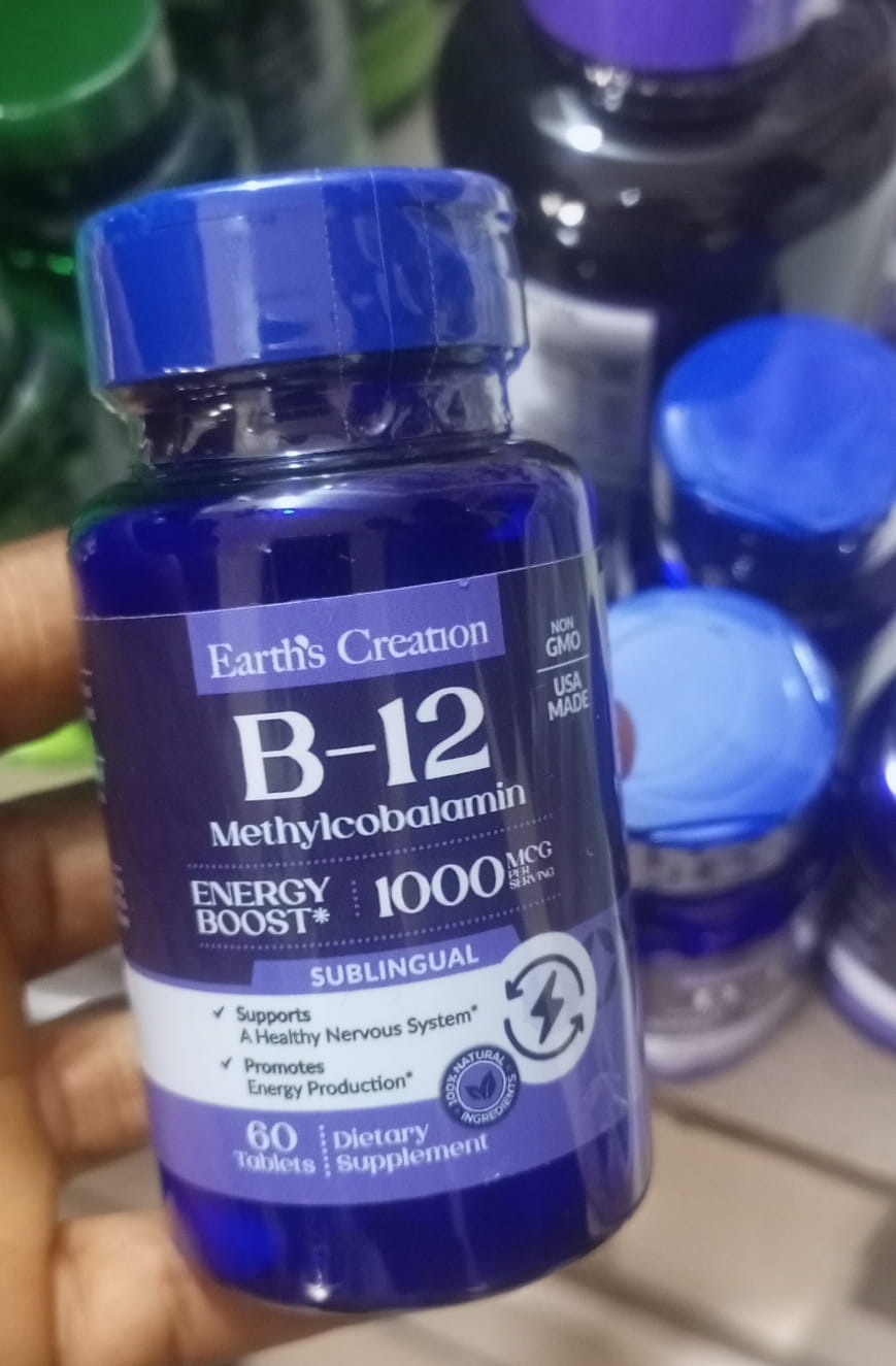 Earth Creation B-12  (Methylcobalamin)  100mg